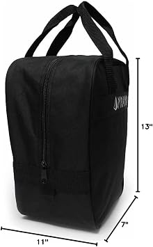 Pyramid Prime One Single Tote 1 Ball Bowling Bag with Large Padded Foam Bowling Ball Holder - Holds A Pair of Bowling Shoes (Up To US Mens Size 10)