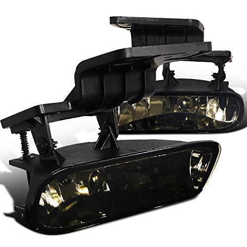 SPEC-D TUNING Smoke Lens Fog Lights + 881 Bulbs Included Compatible with Chevy Silverado 1500 1999-2002 L+R Pair Assembly