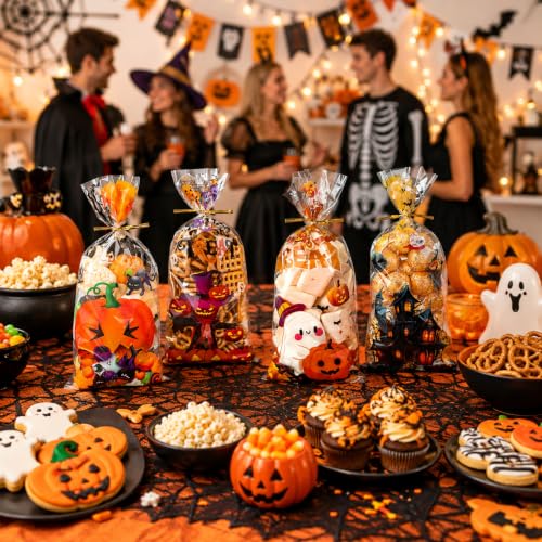 Halloween Cellophane Treat Bags - image 2