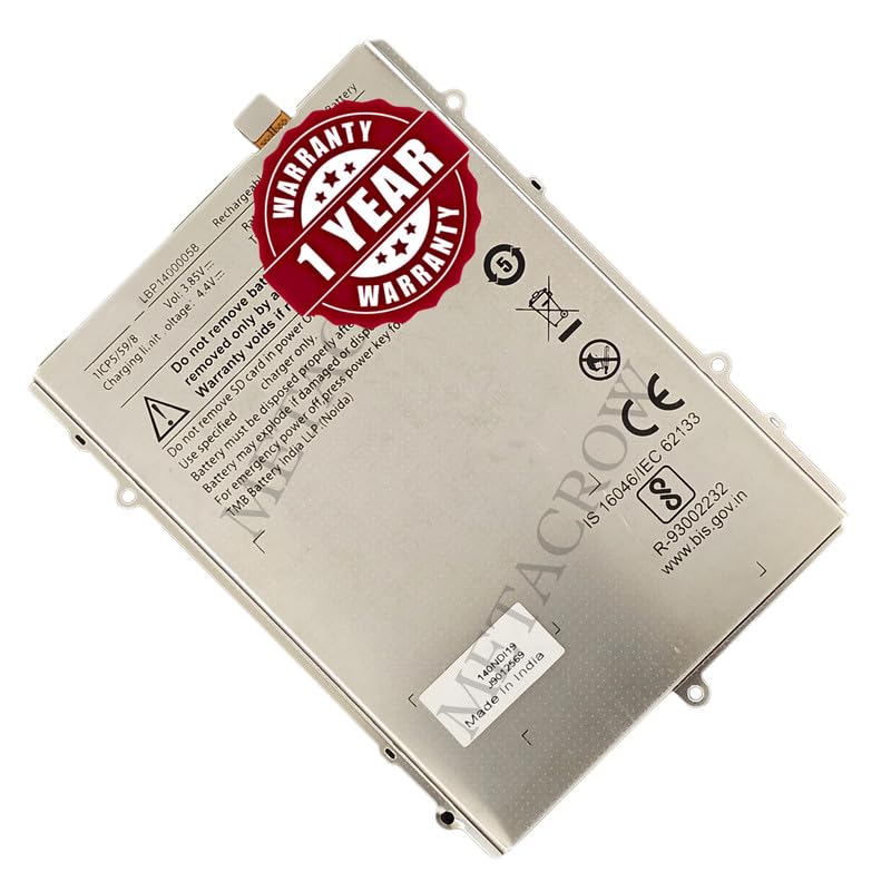Image of Original LBP14000058 Battery Compatible for Lava V Plus 6 Prime - (4000mAh) - 1 Year Warranty JK1