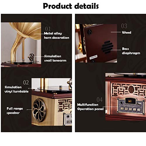 ARCH Haut-Parleur Stéréo en Forme De Phonographe De Gramophone Rétro Classique, Tourne Disque Platine Vinyle Bluetooth 4… - Les Beatles, Paul McCartney, John Lennon, RIngo Starr, George Harrison ARCH Haut-Parleur Stéréo en Forme De Phonographe De Gramophone Rétro Classique, Tourne Disque Platine Vinyle Bluetooth 4… – Image 4