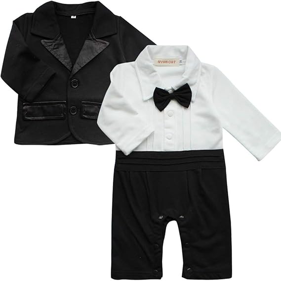 Iiniim Bebe Naissance Combinaison Costume Smoking Garcon D Honneur Gentleman Vetements De Ceremonie Bapteme Mariage Tuxedo Barboteuse Manche Longue Bowknot Enfant Coton 0 24 Mois 0 3 Mois Noir Amazon Fr Vetements Et Accessoires