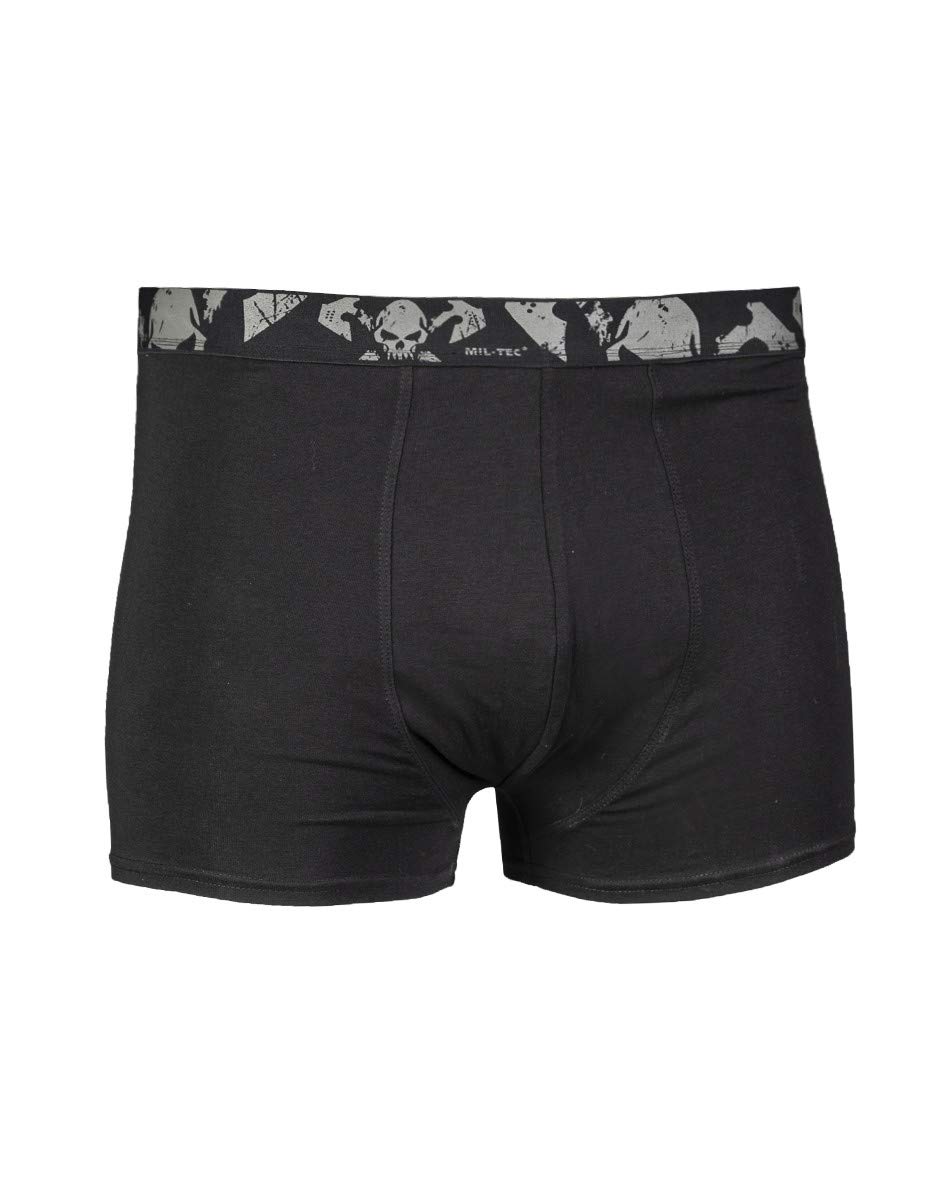 Mil-Tec Skull Boxer Shorts Black L