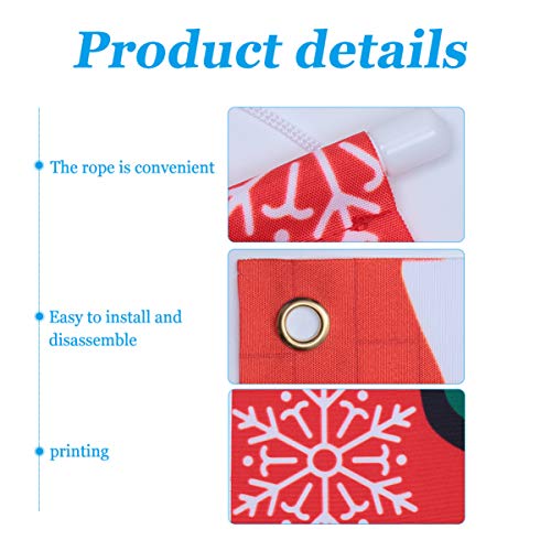 Cabilock 1 par de banners de varanda, placa de boas-vindas para varanda, decoração de Natal para fes