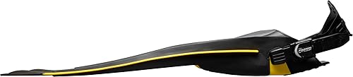 Miniatura 5 de Aletas de buceo con talón abierto Pro Light de Cressi, hechas en Italia Negro -,Azul,Amarillo