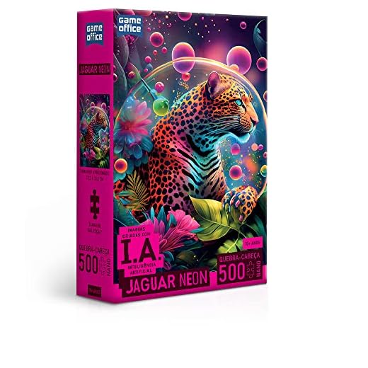 IA: Jaguar Neon - Quebra-cabeça - 500 peças nano - Toyster Brinquedos