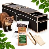 Marterval levende marterval - herbruikbare rattenval - multiplex ombouw tuin dierenval - premium marterval aanbevolen door professionals (POPULAR, 115 x 19 x 24 cm)