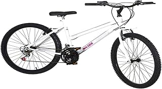 Bicicleta de Passeio Ultra Bikes Esporte Aro 26 Reforçada Freio V-Brake – 18 Marchas Branco