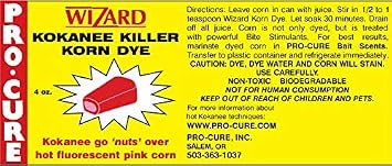 Pro-Cure Wizard Kokanee Killer Korn Dye, 4 Ounce, Pink