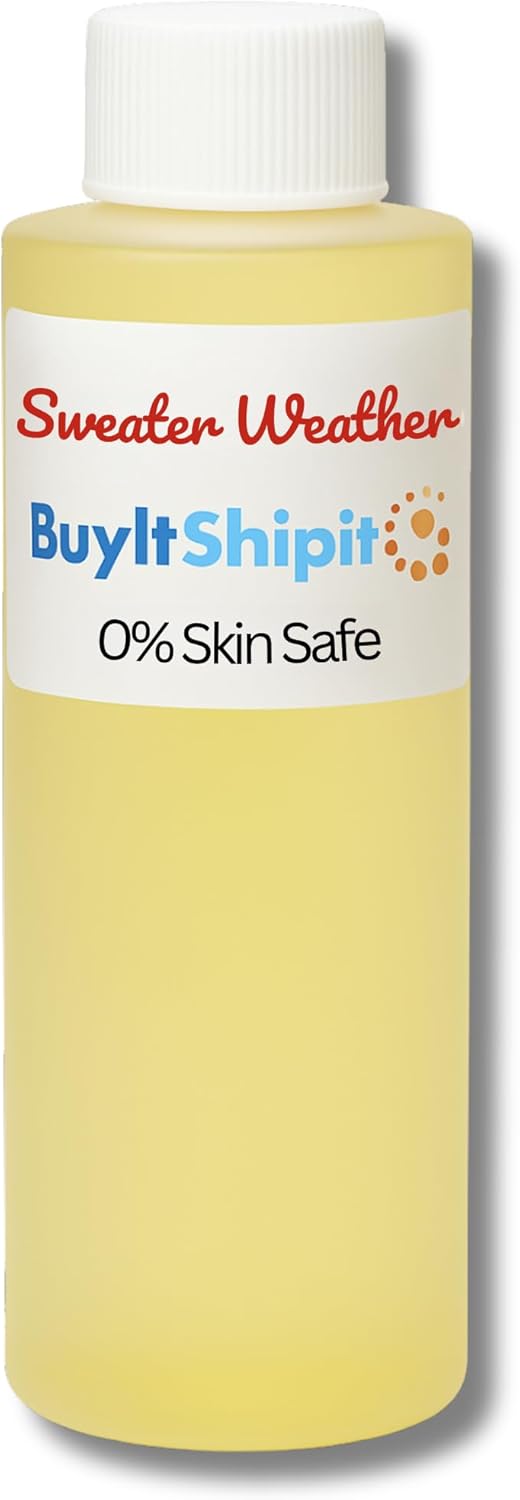 Buyitshipit - Sweater Weather Fragrance from Our Holiday Collection - Perfect for Adding Aroma to Freshies, Candles, Soaps, and Diffusers - 4 Ounce