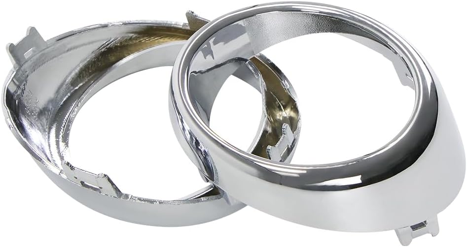 COOL STAR 2Pcs Left and Right Side Chrome Trim Bezel Ring Fog Light Cover Compatible with INFINITI G37 2010-2013 M56 2011-2013 M37 2011-2013 G25 2011 2012 Q70 2014 Replaces 62257-1MS2A 62256-1MS2A