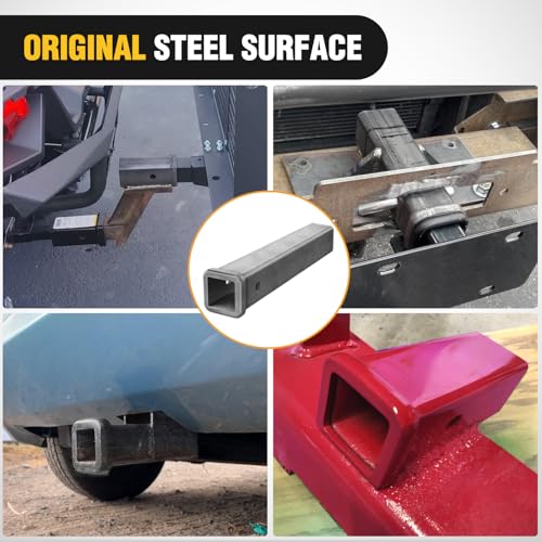 Image of Nilight Hitch Adapter 2 inch x 12 inch Combo Bar Trailer Receiver Tube Weld-on Raw Steel Hitch Bar