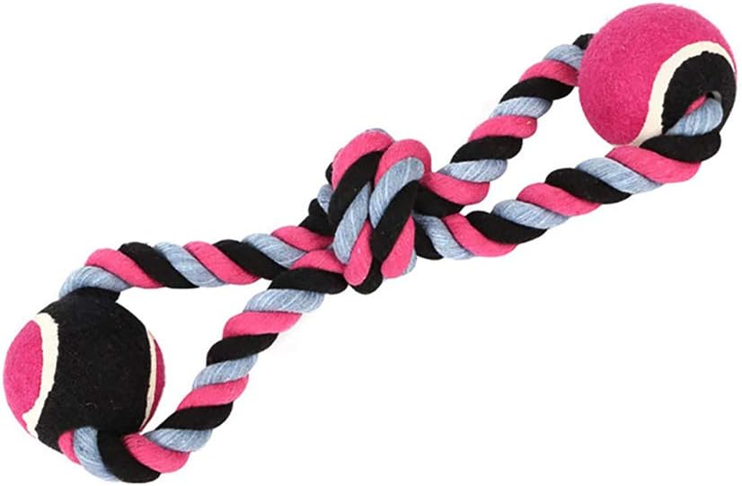 Dog Rope Toys Puppy Rope Chewing Toy Dog Teething Toys Tug of War Dog Toys Cotton Ropes for Dog Chewing Puppy Teething Toy