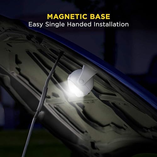 Miniatura 9 de La luz LED portátil con sensor de movimiento Lumenology proporciona 148 lúmenes con un rango detectable de 13 pies y una base de trípode flexible