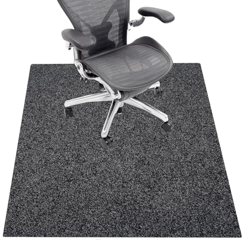 チェアマット 床保護マット フロアマット 長方形 120×90cm 4mm厚 床傷防止 防音 滑り止め カット自由 ズレない