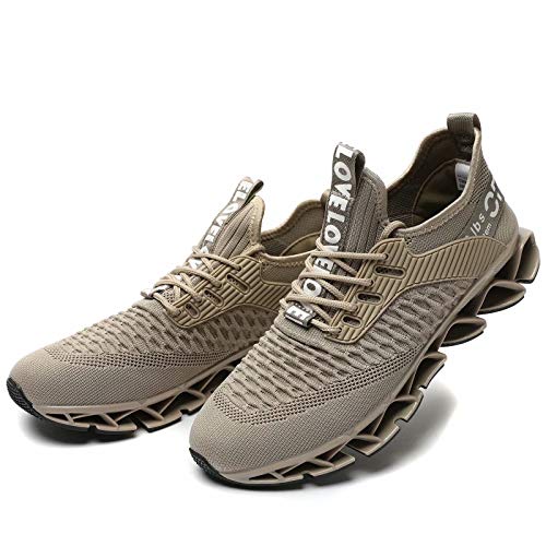 Image of Vooncosir Men's Fashion Sneakers Breathable Mesh Running Shoes Blade Non Slip Soft Sole Casual Athletic Walking Shoes