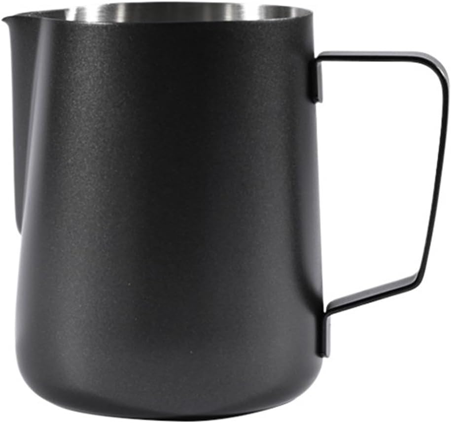 Stainless Steel Milk Frothing Jug Long Rounded Spout Latte Art Pitcher Frother Professional Barista Steaming Accessorie(600ml-Original)