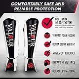 Valour Strike Shin Guards for Kickboxing Muay Thai MMA Karate Martial Arts Taekwondo or Kick Boxing | Sparring Pads to Guard Leg Foot & Instep | Protective Equipment for Safe Support in Training - Image 4