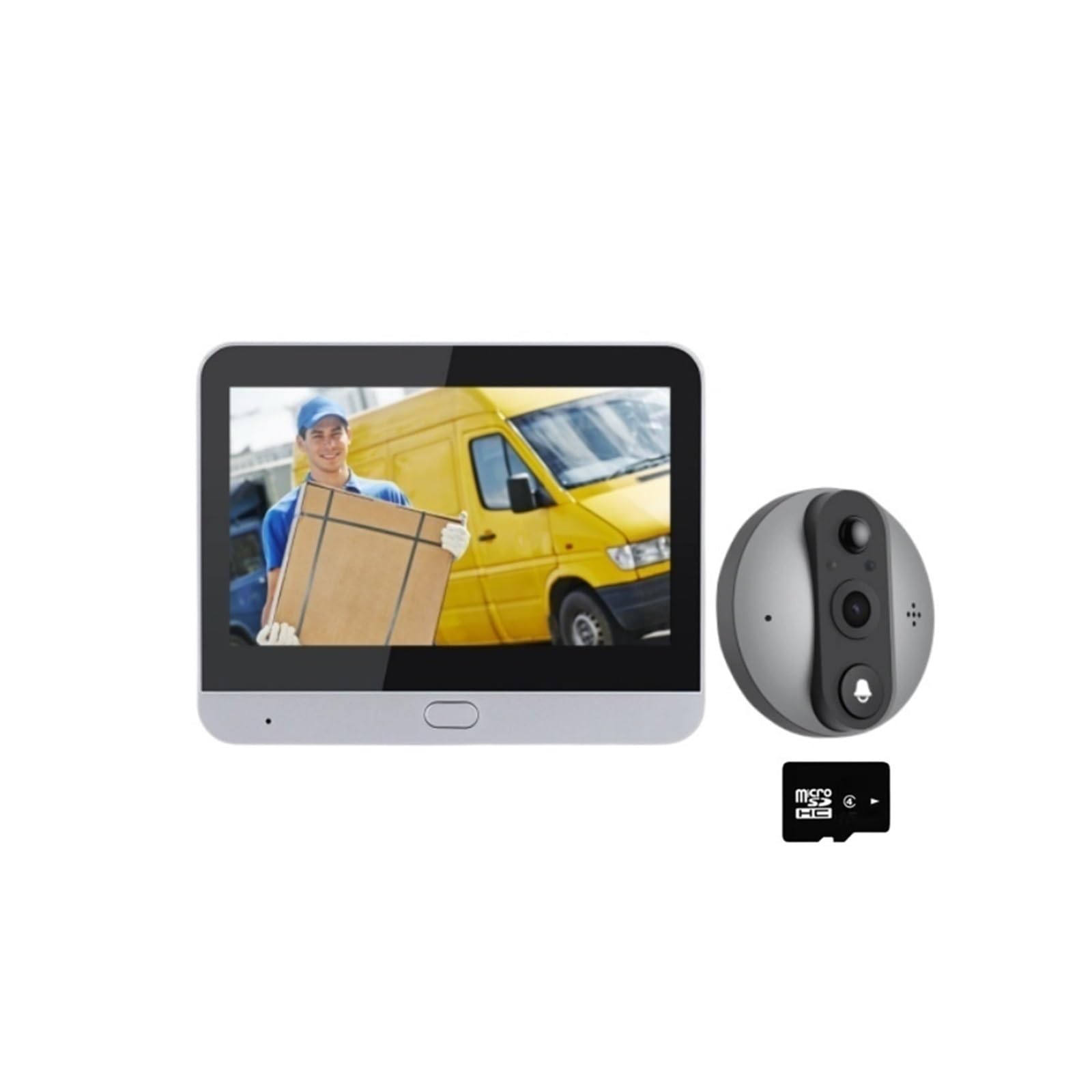 Vie Intelligente sans Fil sécurité Maison vidéo Sonnette caméra(Tuya Camera 64G)