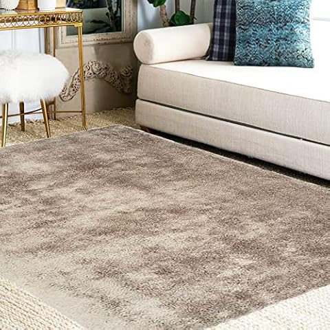 Homatz Living Room Rug Soft & Cozy Large Rug, Mocha 60x110cm Non-Slip Thick Shaggy Rug Non-Shedding Fluffy Runner Rug - Perfect Warm & Inviting Area Rug for Living Room, Bedroom, Kids Room, Hallway Cover