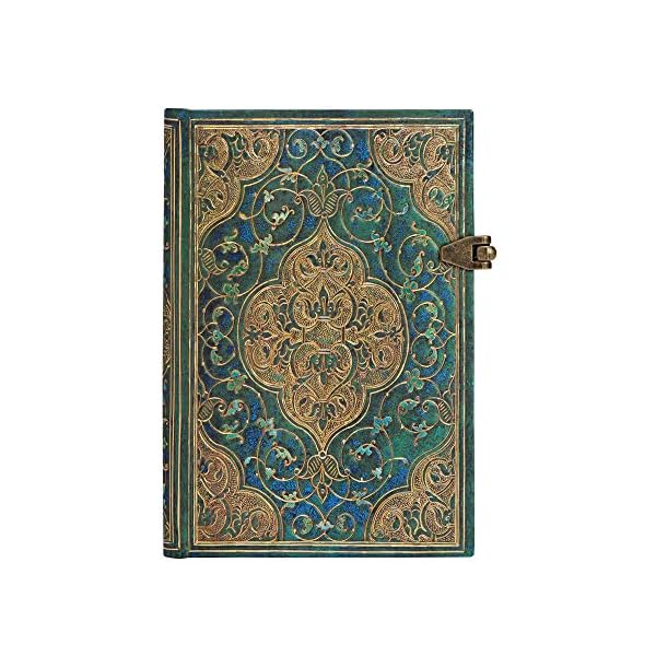 Paperblanks Chroniken in Türkis Notizbuch Mini Liniert, PB3216-8, Mini (140 x 95)