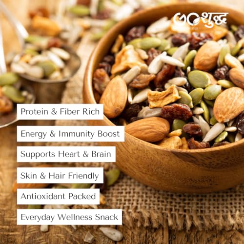 Image of Goshudh Royal Dryfruits Mixed 250g + Daily wellness Dry Fruits & Seeds Mixed 250g Combo Pack | Healthy Superfood Snack (500gm Combo Pack)