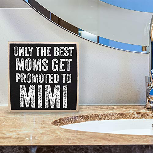 Only-The-Best-Moms-Get-Promoted-to-Mimi-Grandparents-Gifts-Rustic-Wooden-Sign-Little-Signs-with-Sayings-Home-Decor-Gift-for-Grandma-Grammy-Gift-for-Grandparents-Day-Gifts-for-Grandparents Only The Best Moms Get Promoted to Mimi Grandparents Gifts Rustic Wooden Sign Little Signs with Sayings Home Decor Gift for Grandma Grammy Gift for Grandparents Day Gifts for Grandparents