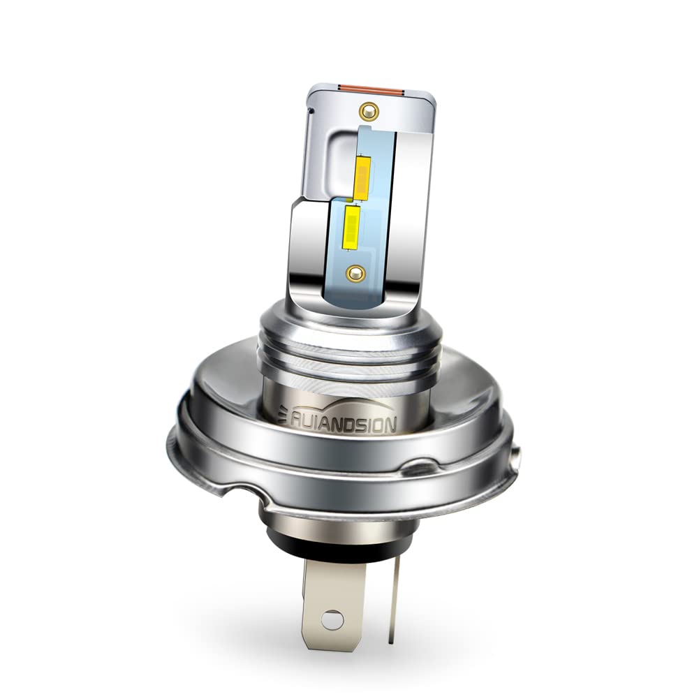 Ruiandsion P45T H5 R2 - Bombilla LED para motocicleta DC10V-80V 12V sin polaridad, súper brillante, blanco 3570 3SMD, chipsets de repuesto para motocicleta, scooters, luz de circulación diurna