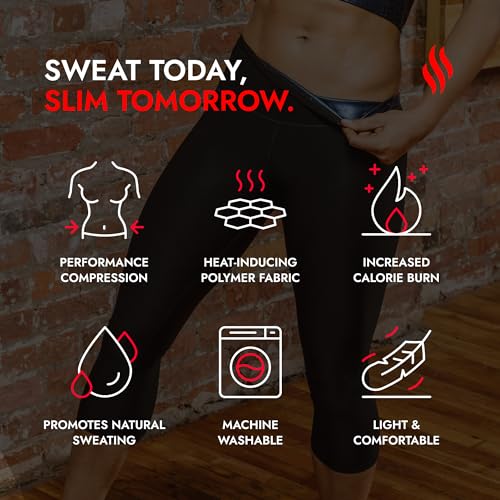 Sweat Shaper Women's Sauna Leggings Compression High Waist Yoga Pants Thermo Sweat Capris4