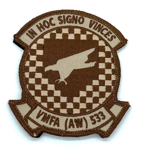 VMFA(AW)-533 Hawks Desert Patch – with Hook and Loop, 4