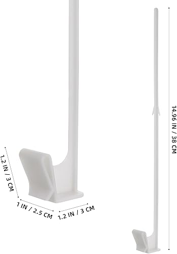 Miniatura 4 de Angoily 12 asta de bandera resistente para ventana de automóvil, clips para bandera de automóvil, estabilizador de ventana, soporte para bandera de