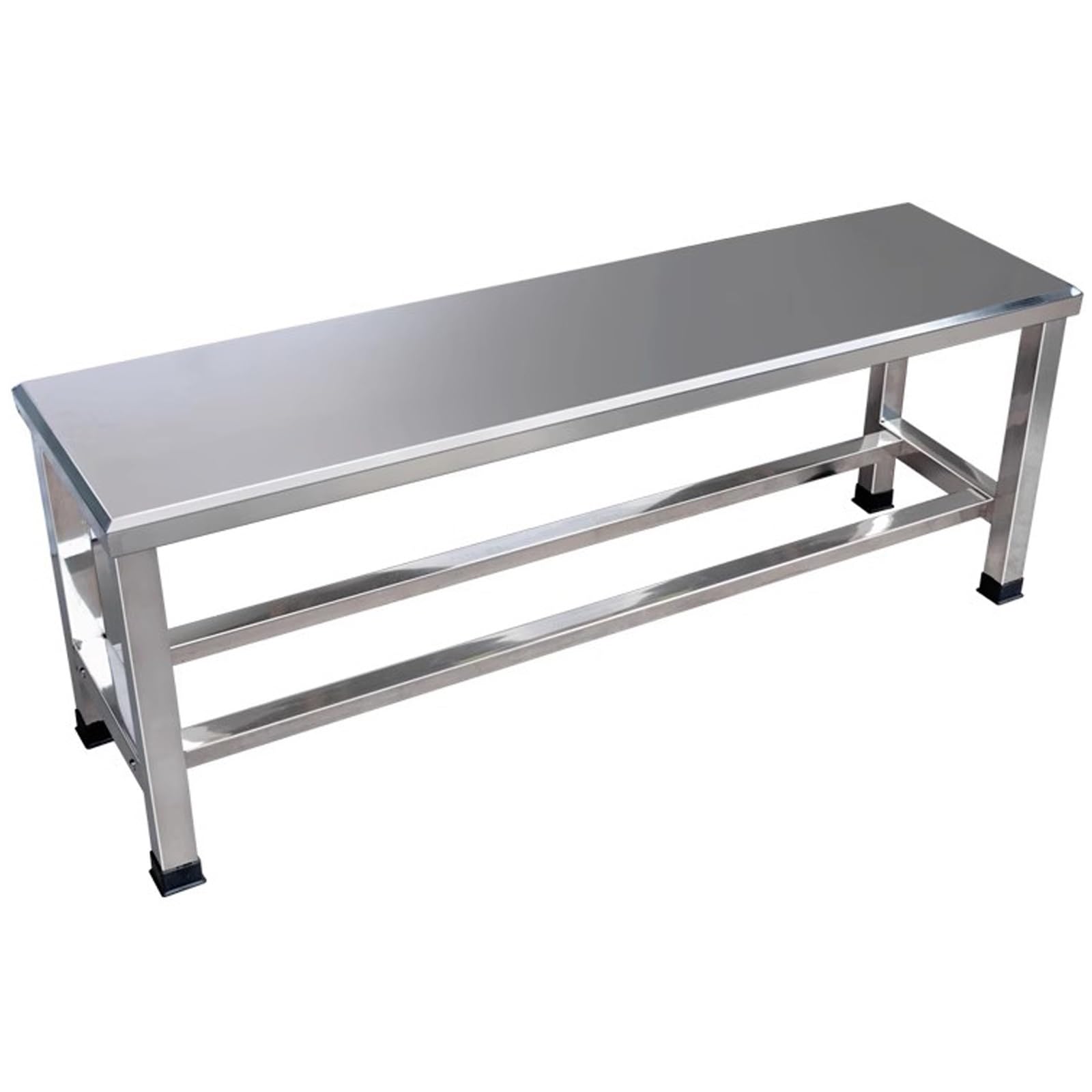 Banco de acero inoxidable 304 para exterior resistente e impermeable para jardin y patio
