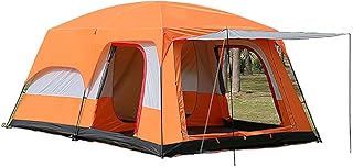 Tienda de Carpa Familiar Doble Capa de Carpas de Carpa Impermeable con 2 cabañas Extra oscuras para Dormir para Acampar al Aire Libre para Acampar