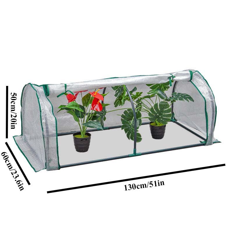 YSUEFIJO Serra da Giardino Invernale, Mini Serra da Balcone, Serra per Orto Robusta, Copertura PVC Anti-UV, Facile da Montare, per Semi, Erbe o Floricoltura da Interno e Esterno (B)