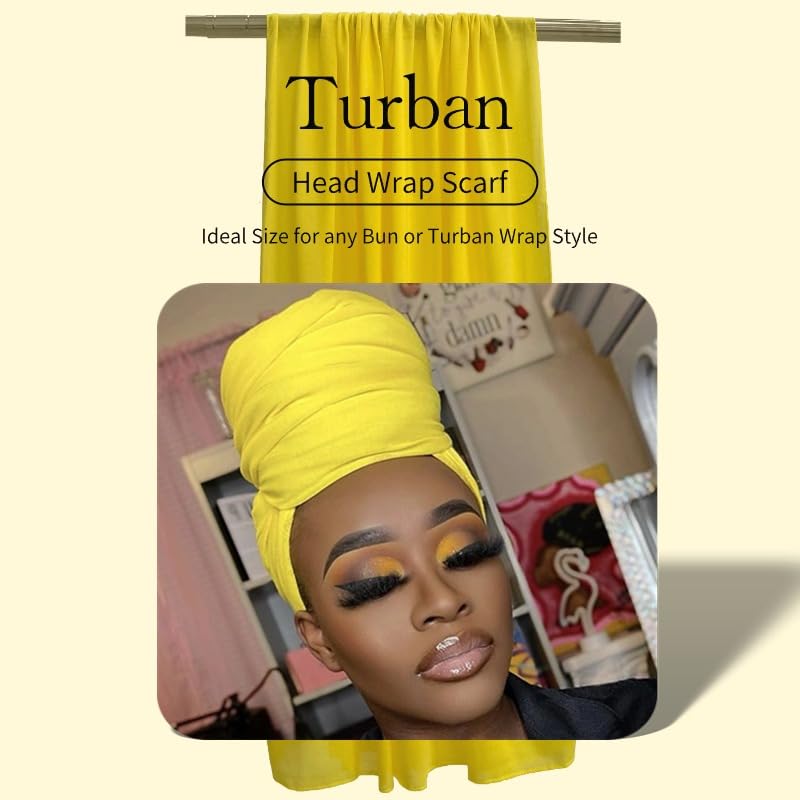 Head Wraps for Women Long Headwraps Hijabs Scarf Large Headscarf Stretch Tie Hair Headbands2