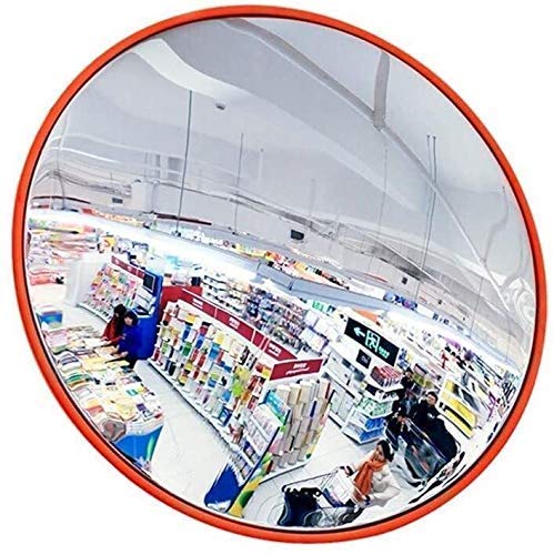 Safety Mirror Outdoor Wide-angle Traffic Mirror, Safe Indoor and Outdoor Areas Anti-theft and Shatterproof Underground Parking Lot Anti-collision Convex Surface Rotation 60 Cm Traffic wide-a