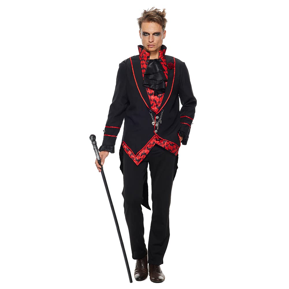 Snailify Medieval Vampire Bat Costume Men Deluxe Horror Halloween Outfits