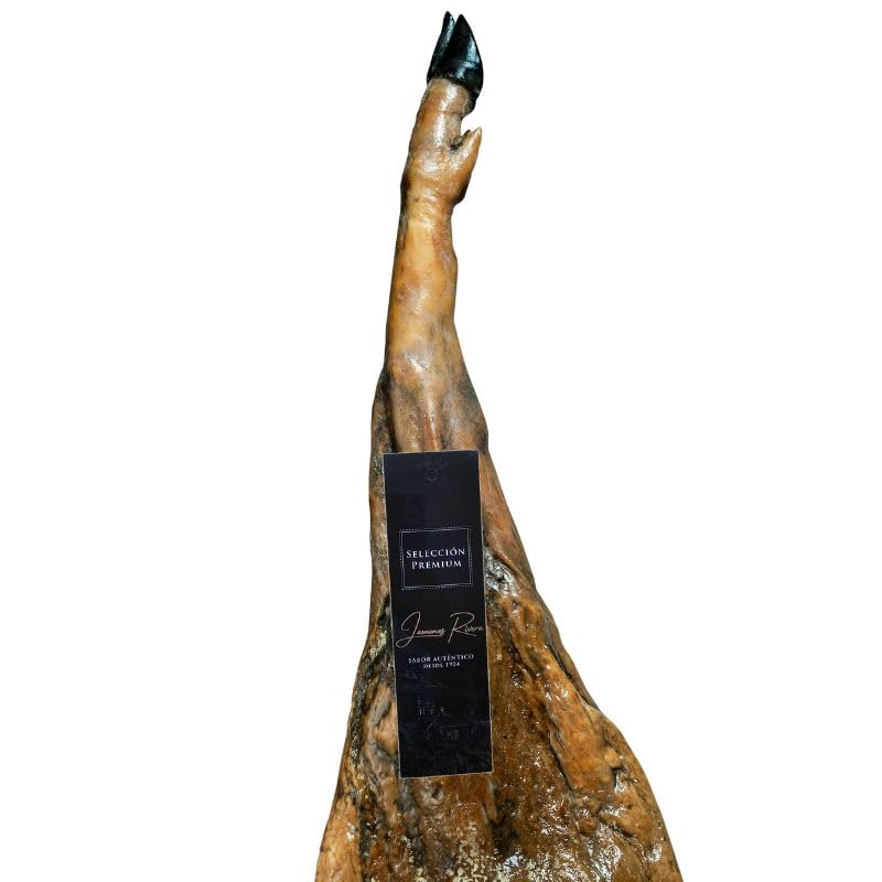 Jamón de autor Selección Premium Etiqueta Negra Rivera + Cuña Queso Manchego 200grs (Entre 8-8,5 kgs)