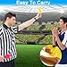 2 Set Soccer Referee Cards, Durable Soccer Red Yellow Card Set Caution and Dismissal Cards for Soccer Volleyball Rugby Baseball Referee Cards with Pencil Ideal for All Levels of Play & Training