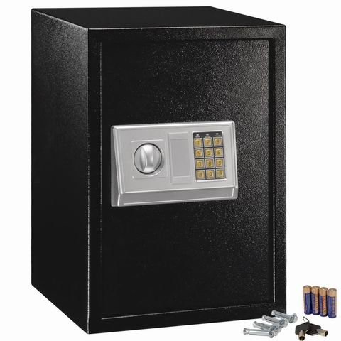 Safstar Electronic Digital Safe, Large Sized Solid Steel Security Keypad Lock Box for Home Office Hotel Business, Jewelry Cash Money Passport Gun Cabinet (14" x 12" x 20") Safstar Electronic Digital Safe, Large Sized Solid Steel Security Keypad Lock Box for Home Office Hotel Business, Jewelry Cash Money Passport Gun Cabinet (14" x 12" x 20")