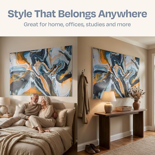 Image of XL Acoustic Wall Panels 6-Pack Decorative Acoustic Panels High Density Sound Absorbing Wall Art 70.86X47.24 Inches with Self-adhesive for Studio Home and Office - Echo Dunes