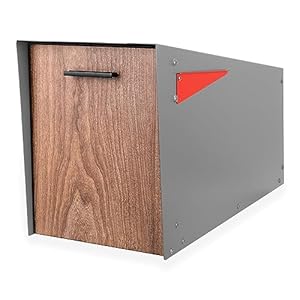 Ilyapa IL-ANGLMAIL-GYLW Wandbriefkasten mit Pfostenhalterung