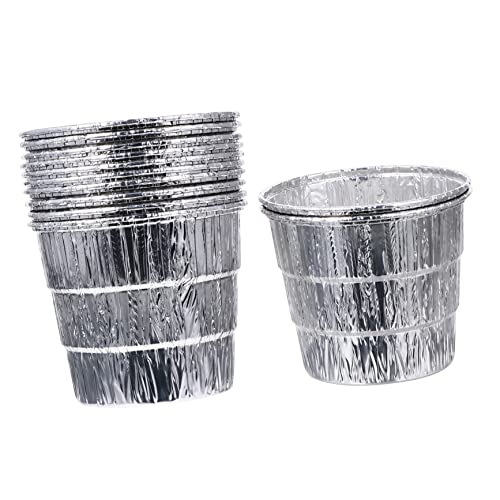 JOINPAYA 12 Piezas Revestimiento de Grasa para Barbacoa bandejas Forro de Grasa rugerizado Parrillas para Barbacoa Forro de Cubo de Barbacoa Forro de Barbacoa Profesional Papel de Aluminio