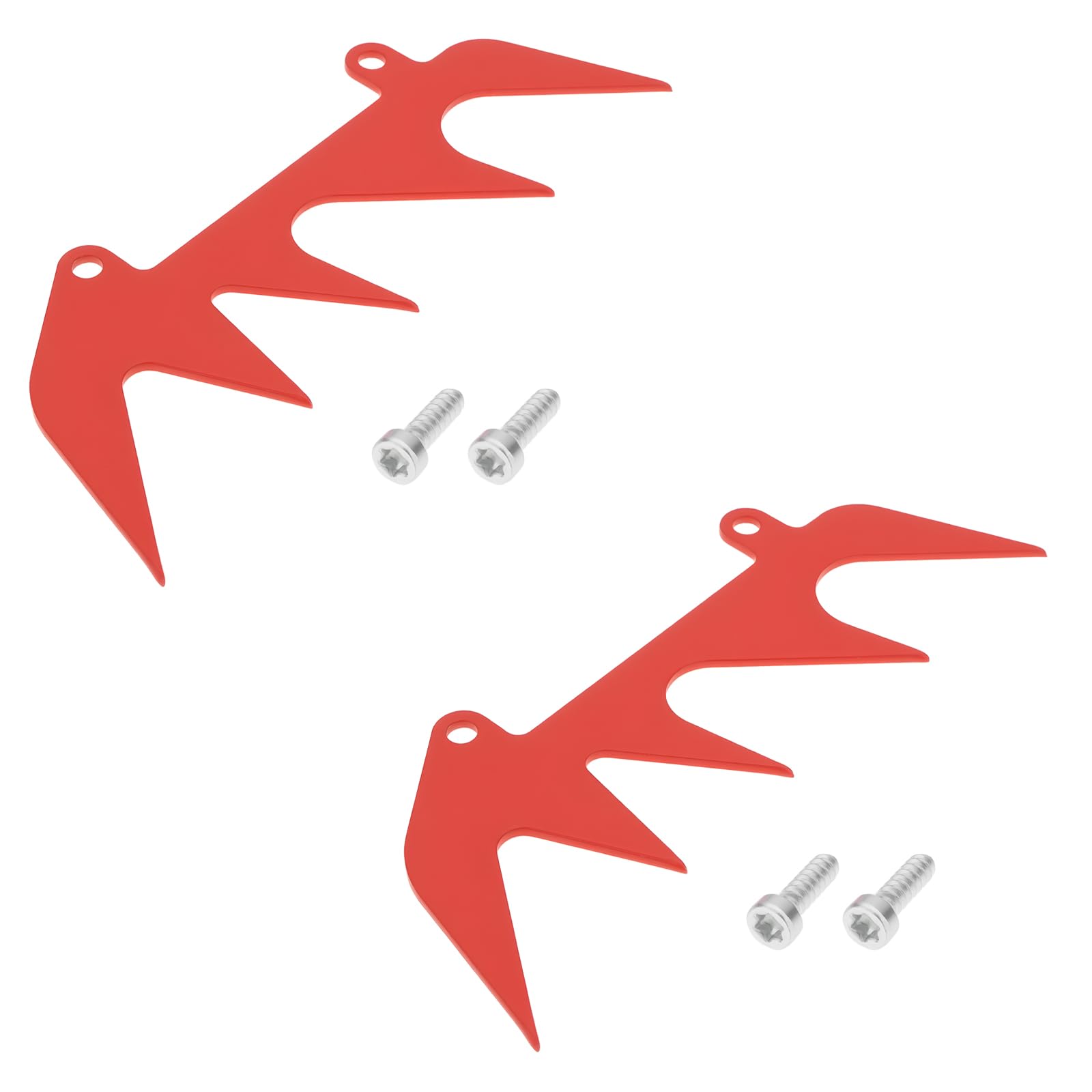 LT Easiyl 2pcs Chainsaw Large Dog Spike Bumper Compatible with Stihl 017 018 MS170 MS180 MS250 with Screws Red