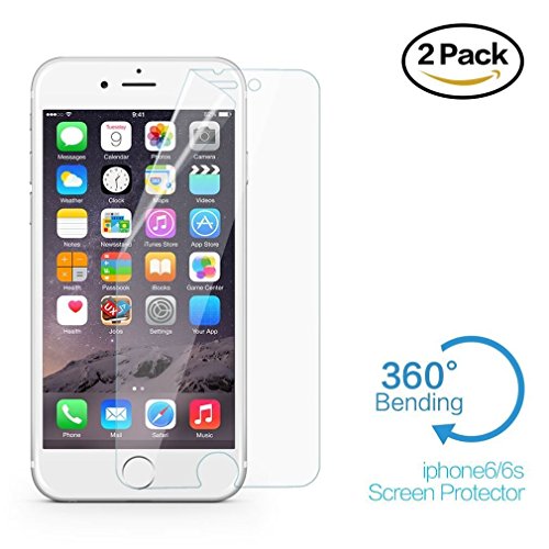 iPhone 6S Plus Screen Protector, Smallelectric 2 Pack Apple iPhone 6 Plus 5.5 inch HD Clear Ballistic Glass 0.2mm Glass Screen Protector Work with iPhone 6 Plus and Protective Case