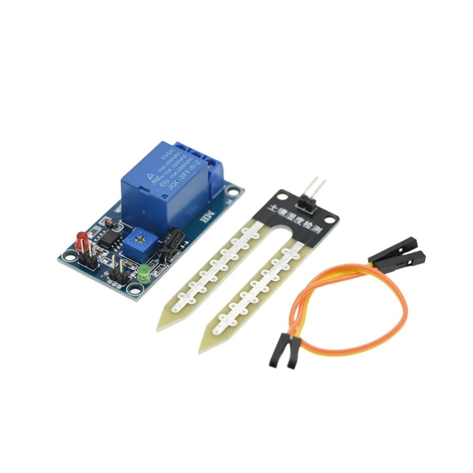 ChuFort 1-10PCS 3.3V 5V 12V Modulo sensore di umidità for rilevamento dell'umidità del suolo(5V 10PCS)