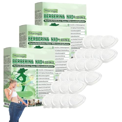 Abnehmpflaster 21 Stück Moringa 10-in-1 Pflaster für Körperpflege Diskretes Körperpflege-Patch für Bauch & Taille Einfach Anzuwenden Vorteilspack