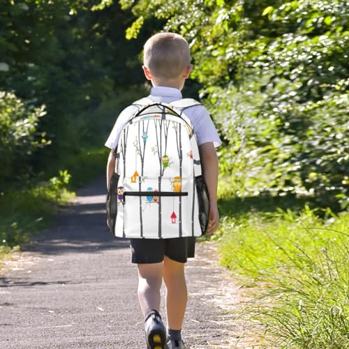 Sac à dos décontracté pour ordinateur portable avec imprimé hibou original - 7