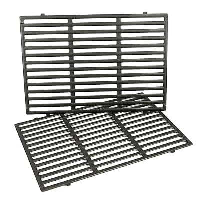Genesis II E-310 Grill Grates for Weber Genesis II 300 & LX 300 Series, Fits E/S 310 315 325 335 & LX 340 Replaces 66095 66802 66805 Cast Iron Replacement Cooking Grates, 2 Pack 18.75 x 13.25 Inch
