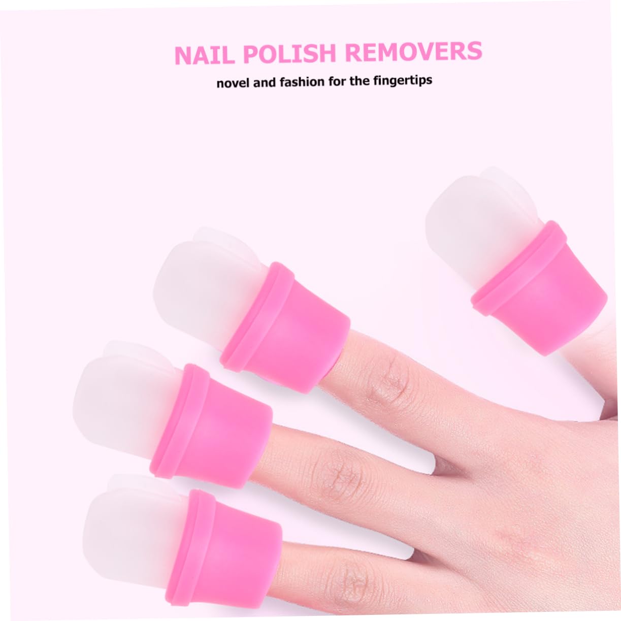 Mikinona 3sets Nail Polish Remover Pads Set Gel Nail Soak off Covers Perfect Manicure Tools Reusable 10pcs*3